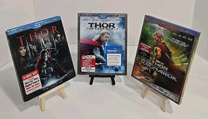 Thor / Darkworld / Ragnarok Trilogy (Blu-ray 2011 - 2018) Marvel Slipcovers VGC - Picture 1 of 21
