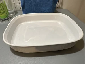 Corning Ware F-21-B French White 4.5 Liter Roasting Lasagna Pan Casserole - Picture 1 of 5