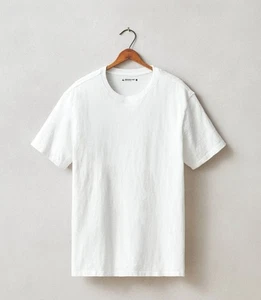 American Giant Slub V-Ausschnitt T-Shirt Herren Größe Large weiß $ 65 USA neu ohne Etikett  - Bild 1 von 7