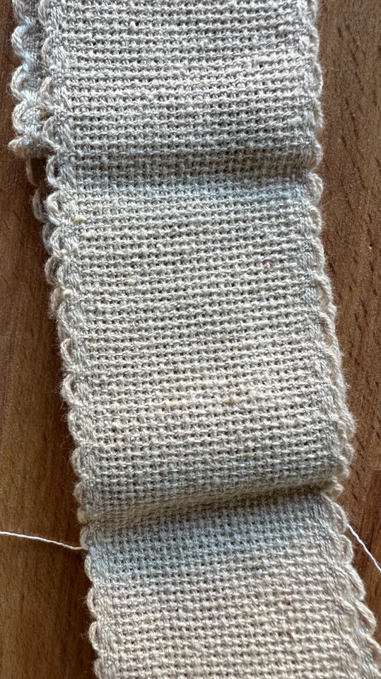 Bandas, Algodón Avena 16 cuentas 2 "X 43" cuenta vieira borde Foto 1 de 1