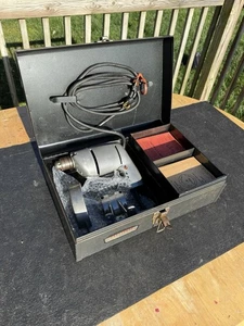 RARE Vintage Sears Craftsman 315 7753 Metal Case and 3/8 Drill Minty Like USA - Picture 1 of 13