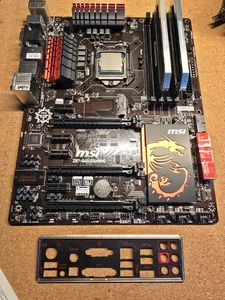MSI Z87-G45 GAMING Socket LGA1151 DDR4 ATX + Intel i5 4670K + 8GB + IO Shield - Afbeelding 1 van 8