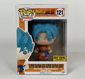 Funko Pop Dragon Ball Z 121 Super Saiyan God Goku Hot Topic Exclusivo Caja Daños - Imagen 1 de 15