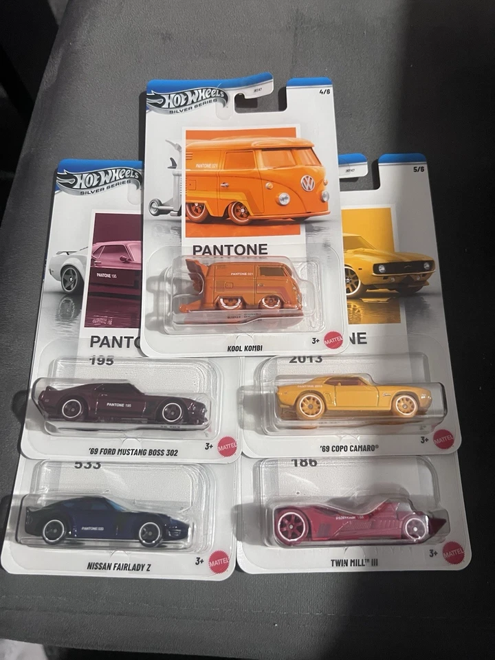 HOT WHEELS Silver Series PANTONE Set Number 1 - 5 (No Porsche) -  BRAND NEW - Image 1 of 1