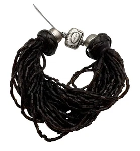 Chico's Armband Neu mit Etikett Schmuck Statement 8 braune Perlen Magnetverschluss mehrstrangig - Bild 1 von 8