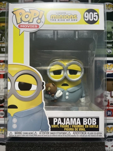 Funko POP! Pajama Bob #905 Movies: Minions The Rise of Gru Vinyl Figure +Protect Cover