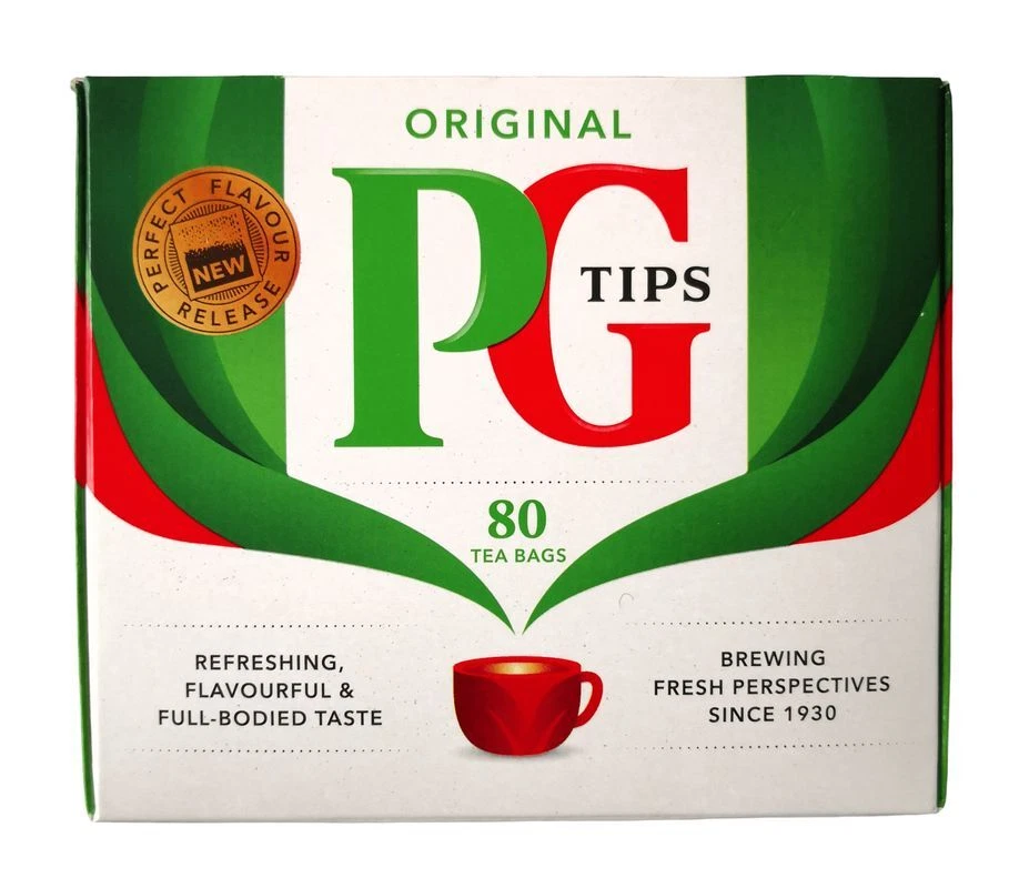 PG Tips Original Schwarzer Tee (80 Teebeutel) 232g | PG Tips Black Tea - Bild 1 von 1