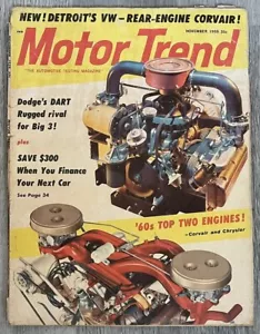 November 1959 MOTOR TREND ~ CORVAIR, Dart, Plymouth, DeSoto, Ford vs Chevy - Picture 1 of 15