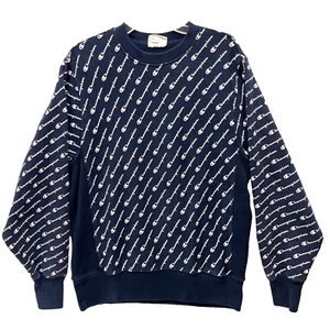 Vintage Champion Crew Reverse Weave Sweatshirt Herren Gr. M - Navy White Logo - Bild 1 von 10