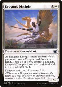x4 Dragon's Disciple AFR MTG 13/281 POCO COMÚN M/NM 4x - Imagen 1 de 1