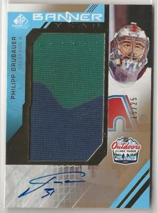 2021-22 SP Juego Usado '21 Lake Tahoe Juegos Banner Año Reliquia Auto Grubauer 15/25 - Imagen 1 de 2