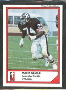 Jogo CFL 1984 #31 MARK SEALE Richmond Spiders Ottawa Rough Riders - Imagen 1 de 2