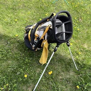 Taylormade Rbz Stage 2 Stand Bag 5-Way Light Weight BLK/White/Yellow Read Stains - Picture 1 of 9