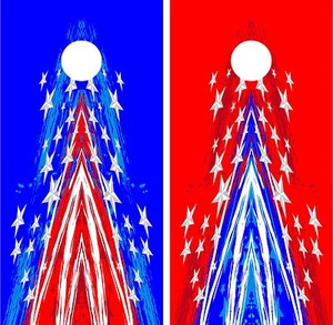 American cornhole Board wrap decals sticker vinyl wraps - Picture 1 of 1