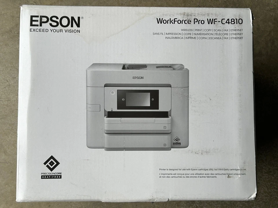 Epson WorkForce Pro WF-C4810 Inkjet Printer Copier/Fax/Printer/Scanner New - Image 1 of 1