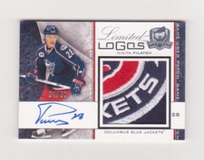 2008-09 The Cup Nikita Filatov Limited Logos 4 Color Patch Auto # 24/50 # LL-NF