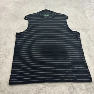 LRL Lauren Ralph Lauren Damenoberteil mit Stehkragen 2X schwarz gestreift adrett Old Money - Bild 1 von 10