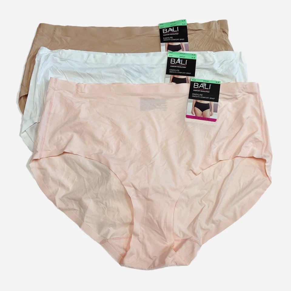 3-Pack Bali XL Comfort Revolution EasyLite Brief Underwear DFEL61 Assorted