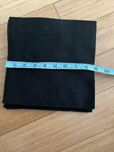 Black Fleece Squares (10) 8.5 X 8.5 Anti Pill Fleece - Picture 1 of 2