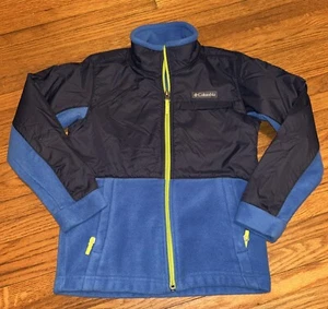 Columbia Youth Boys Steens Mountain Overlay Blue 5 Small Fleece T8 - Picture 1 of 11