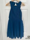 Blue Cocktail/Homecoming Dress Francesca's Brand Size XS- Cutout Back, Lace Hem