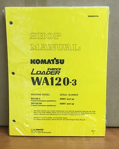 Komatsu WA120-3, W120-3A Avance Wheel Loader Shop Service Repair Manual - Picture 1 of 1