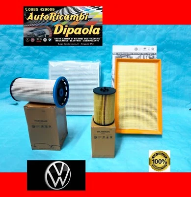 KIT TAGLIANDO KIT 4 FILTRI ORIGINALI AUDI A3 Q2 Q3 1.6 2.0 TDI - Immagine 1 di 2