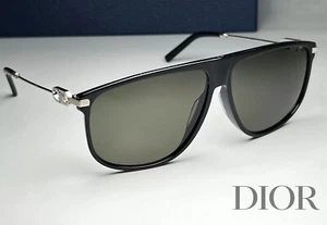 Brand New Dior Sunglasses Men CD Link S2U Silver/ Black 63-145 Italy - Picture 1 of 15