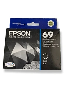 Epson DuraBrite Ultra 69 Standard Capacity Ink Cartridge Black New Sealed - Picture 1 of 4