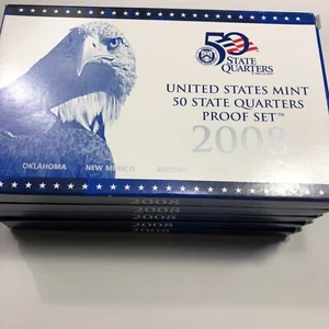 2008-S U.S. Mint Statehood Proof Coin Set in Original Packaging 5 Coins - Picture 1 of 3