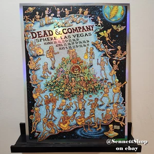 *TINY CRINKLE* Dead & Company Forever 2025 FOIL Poster - EMEK (18 x 24) Sphere - Picture 1 of 6