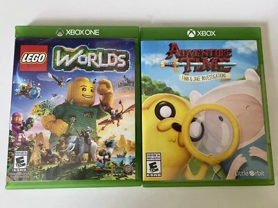 Xbox One Game Lot Bundle LEGO Worlds, ADVENTURE TIME - Image 1 of 3