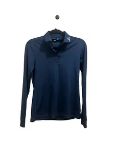 Camiseta polo J LINDEBERG para mujer XS Tour Tech manga larga ajuste regular azul marino - Imagen 1 de 10
