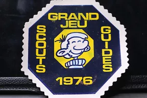VINTAGE PATCH MÜTZE UNIFORM ABZEICHEN Grand Jeu Scouts Guides 1976 - Bild 1 von 1