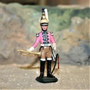 ANI-MIN. NAPOLEONIC WARS, FRENCH FOOT DRAGOON TRUMPETER STANDING 60MM - Picture 1 of 5