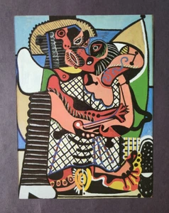 Pablo Picasso "The Embrace" Mounted offset Color Lithograph Print  1991 - Picture 1 of 3