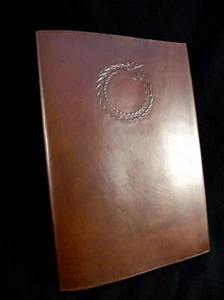 A4/US Letter Handmade Refillable Leather Journal Diary OROBORUS Eternal Serpent - Picture 1 of 9