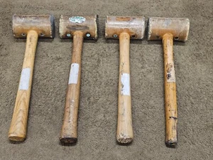4 Garland Leather Hammer Mallet Rolled Rawhide 9.5" Handle USA - Picture 1 of 13
