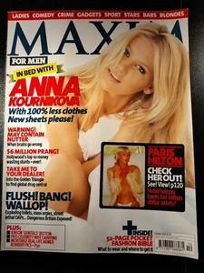 Maxim Magazine October 2003 (666) Anna Kournikova Paris Hilton Michaela Adriana  - Picture 1 of 4