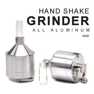 Aluminum Herb Powder Grinder Spice Mill Grinder Crusher Rolling Machine w Bottle