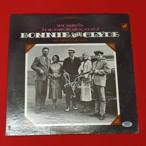 Faye Dunaway Bonnie & Clyde Soundtrack Vinyl Album Signed Autographed PSA - Picture 1 of 3