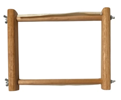 Embroidery Tapestry Wooden Scroll Cross Stitch Adjustable Frame 8" x 6 1/2" (B) - Image 1 of 4