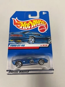 1999 Hot Wheels #921 First Editions 16/26 FORD GT-40 Blue w/Chrome 5 Spoke A19 - Picture 1 of 2