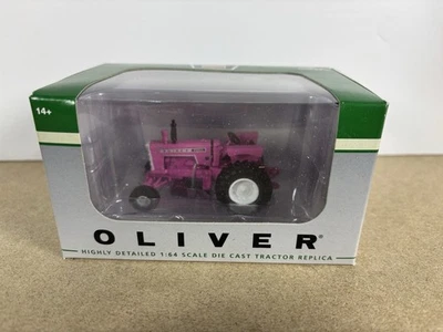 Oliver 1955 Wide Front Pink Tractor 1/64 Scale By SpecCast SCT713 - Image 1 of 4