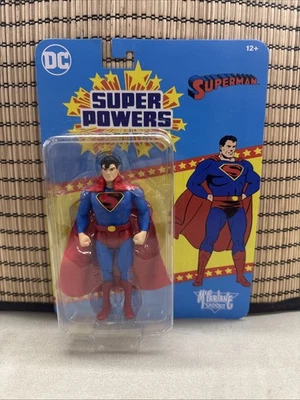 Figura de acción Superman Fleischer 4.5" 2024 Super Powers retro McFarlane sellada Foto 1 de 4