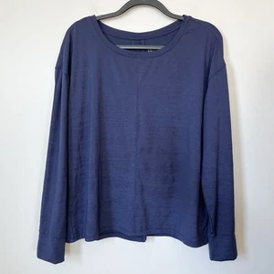 Title Nine Phoenix Langarmshirt mit Plissee hinten Damen XL dunkelblau - Bild 1 von 11