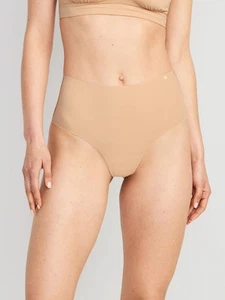 Nuevo con etiquetas Antiguo Azul Marino SOLO Cintura Alta No-Show Calzoncillo Ropa Interior Terciopelo Arena Grande - Imagen 1 de 6