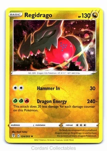 Regidrago 124/203 - Evolving Skies - Cosmos Holo Pokemon Card - Near Mint - Picture 1 of 2
