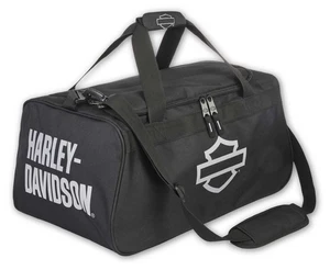 Harley-Davidson Bar & Shield Logo Zipper Rugged Graphic Duffel Bag - Black - Picture 1 of 4