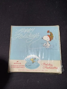 1965 Charlie Brown Snoopy Holiday Postalettes 12 New In Original Package  - Picture 1 of 2